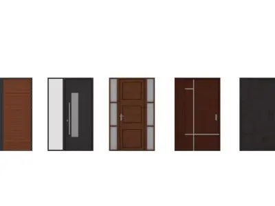 Pack of modern doors 3D model