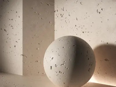 4K Seamless PBR Concrete with dents textures and material Texture