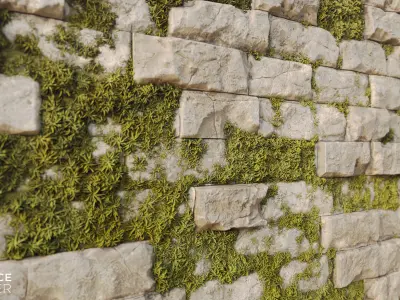 Medieval Brick Wall PBR Texture