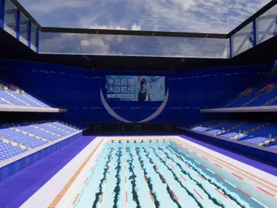 collection swimming pools -B5 3D model