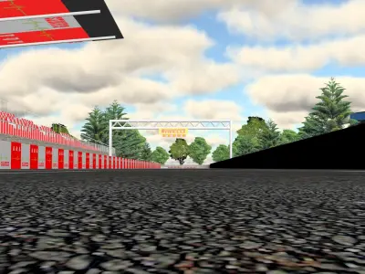 ready race track  for RACE games  Low-poly 3D model