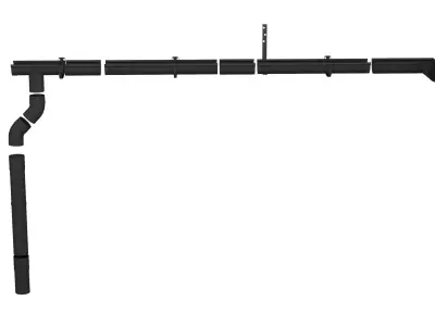 Gutters pipe hanger 3D model