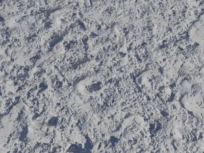 Saturated Mud With Footprints PBR Texture Texture