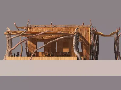 Adventure Cafe Low-poly 3D model