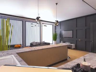 AR-VR Ready Modern House Low-poly 3D model