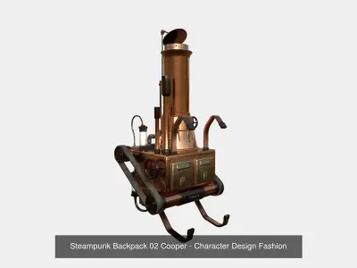 10 Steampunk Backpacks Collection - Character Design Fashion