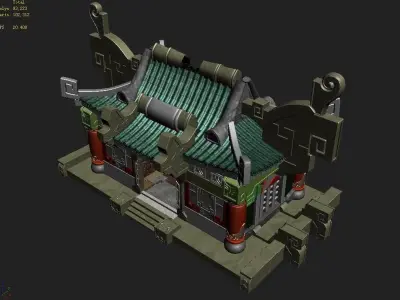 Game Gang Building - Intermediate loyalty Church 3D model