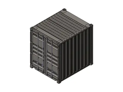 10HC Shipping Container 3D model