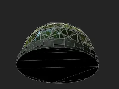 Bio Dome Low-poly 3D model