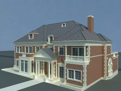 American Suburban Home 3D model