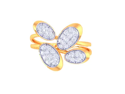 Women Ring MTL 3dm STL OBJ FBX Details 3D print model 4