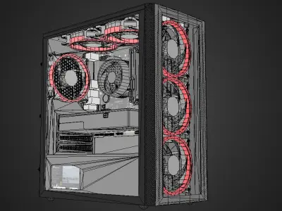 Gaming PC 3D model