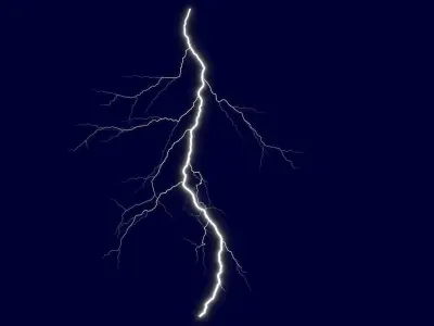 Realistic 3D Lightning CG-05 Low-poly 3D model