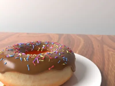 Chocolate Donut Model 3D model