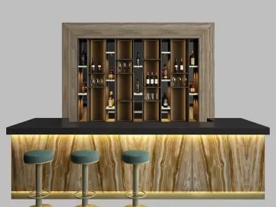 Restaurant Bar 1 3D model