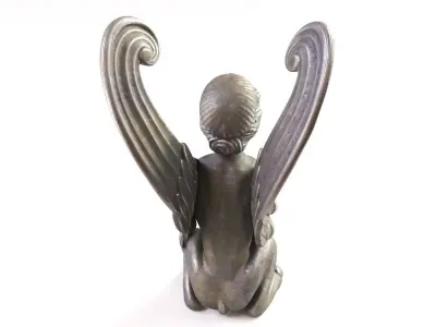 Sphinx Sculpture Low-poly 3D model