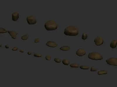 Assorted Rocks - Earth 2 Low-poly 3D model