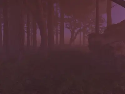 3D realistic forest scene creation with blender  Low-poly 3D model