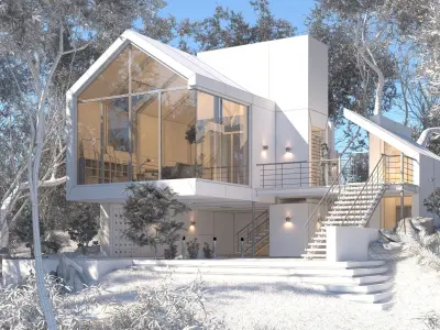 Forest House - villa 3D model