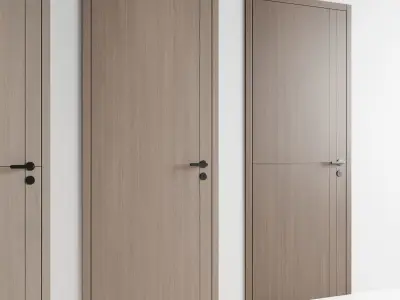 Doors Set 9 door of four 3D model