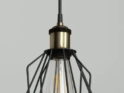 Hanging Lamp LOFT HOUSE P-61 3D model