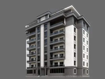 Residental Building ID040 3D model