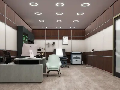 MEDICAL SPACES-DOCTOR OFFICE-GENERAL CLINIC 3D model