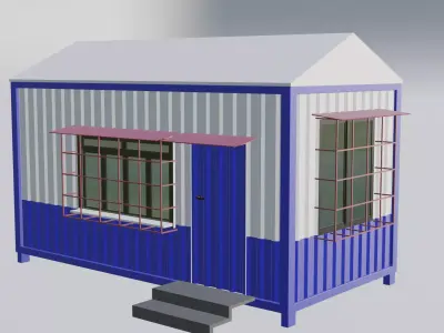 Security Cabin 3D model