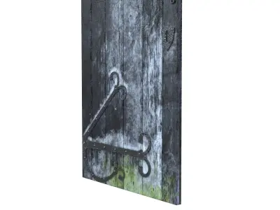 Castle Door 05 Low Poly Realistic Low-poly 3D model