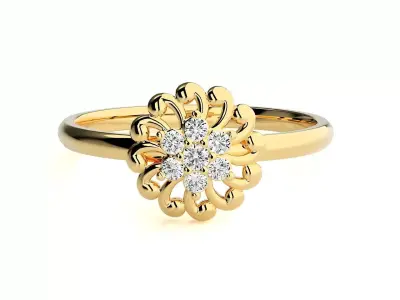 Women ring 3D print model 82