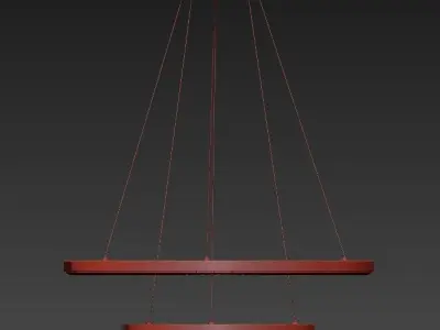 Dimmable LED Pendant 3D model