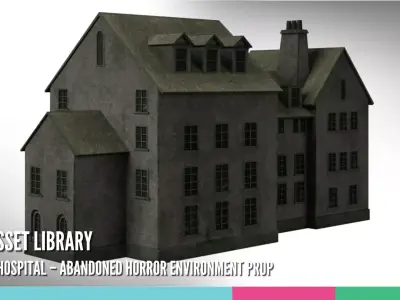 Haunted Hospital Abandoned Horror Environment Prop 3D model
