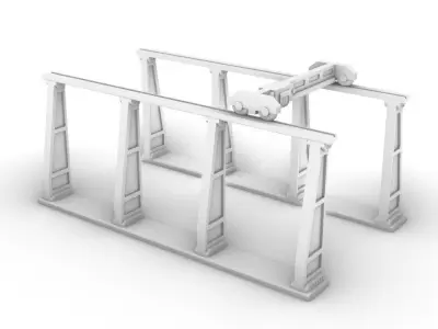 Warehouse Crane 3D print model