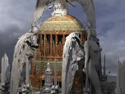 High Worship Chambers of Knowledge Kit bas 3D model