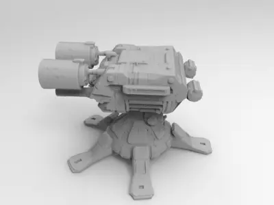 sci-fi weapon 5 3D print model