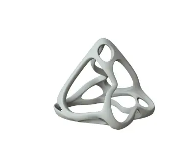 SciFi Cube Object No 64453 Low Poly Shape Low-poly 3D model