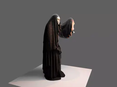 Reaper Character Rigged Animated Game Ready Low-poly 3D model