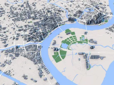 Ho Chi Minh City Vietnam 3D model