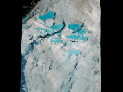 Pamukkale Travertine Terraces in Turkey 3D model