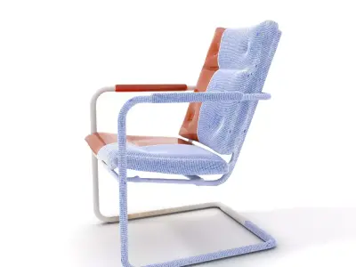 Modern Leather Chair model pack Low-poly 3D model