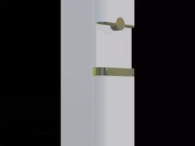 White Retro Water Dispenser 3D model