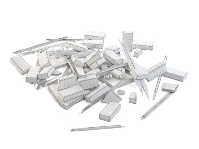Rubble Medium 3D model