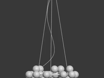 Chandelier Inflora 25 plafonds by Atelier Areti  3D model