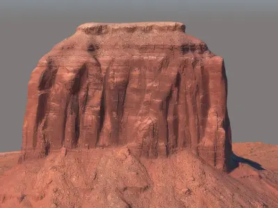 Monument Valley Butte Mountain 03 3D model