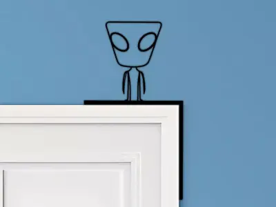 Alien Door Corner Decor 3D print model