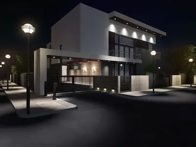 External Lamps Collection 3D model