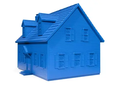North American house 3D print model