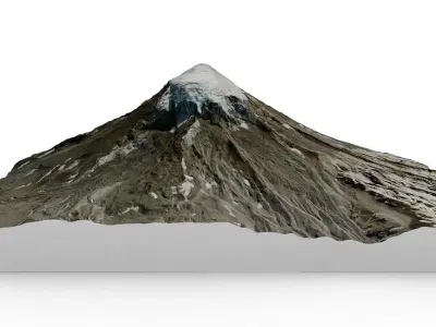 Lanin Volcano 3D model
