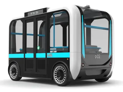  Four Electric Autonomous Buses 