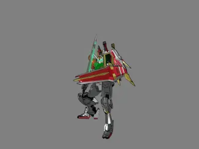 Attacker Gundam B 17 3D model